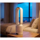 VENTILATEUR DE TABLE 58CM SANS PALE BLANC/ARGENT