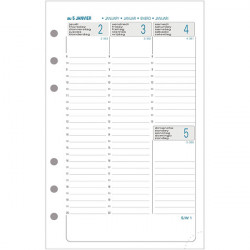 RECHARGE EXATIME 17 SEPT A DEC 18272E 1 SEMAINE SUR 2 PAGES 10,5x17,2CM