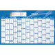 CALENDRIER MURAL 650X405MM 13 MOIS SUR 1 FACE CONGES SCOLAIRES ET NUMEROTATION DE SEMAINE  BLEU. PEFC/10-31-714