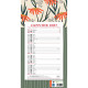 CALENDRIER MENSUEL 12 FEUILLES 36X19CM AMBIANCE