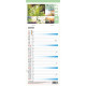 CALENDRIER MENSUEL 12 FEUILLES 36X19 EQUOLOGY