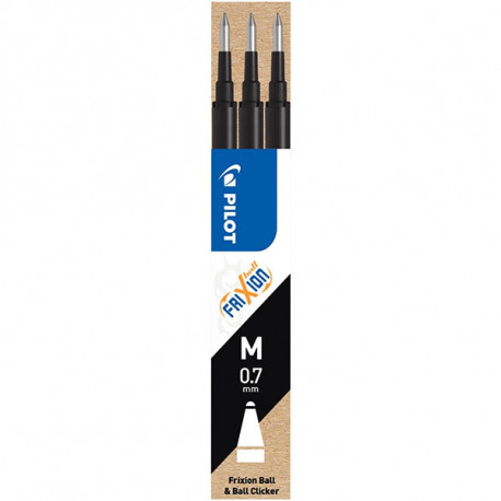 Étui de 3 recharges Frixion noires 0.7MM
