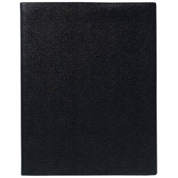 AGENDA SEMAINIER SPIRALE 21X27CM NOIR 13 mois Décembre à Décembre. La semaine sur 2 pages