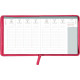 AGENDA SEMAINIER THÉA 16X16CM ROSE FRAMBOISE