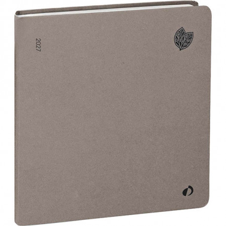 AGENDA SEMAINIER HARMONY 16X16CM TAUPE