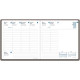 AGENDA SEMAINIER HARMONY 16X16CM TAUPE