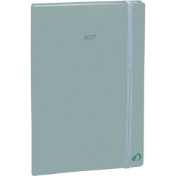 AGENDA SEMAINIER COLOR 10X15CM PASTEL VERT 13 mois de Décembre à Décembre. La semaine sur 2 pages