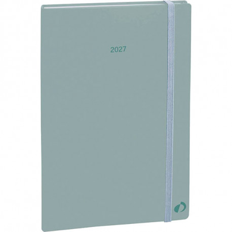 AGENDA SEMAINIER COLOR 10X15CM PASTEL VERT 13 mois de Décembre à Décembre. La semaine sur 2 pages