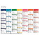 CALENDRIER MURAL 208X270MM ARC EN CIEL