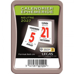 BLOC ÉPHÉMÉRIDE JOURNALIER 6X9CM