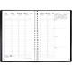 AGENDA SEMAINIER MINISTRE SPIRALE NOIR 16 x 24 cm. 13 mois août à août 1 semaine sur 2 pages