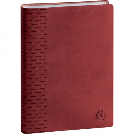 AGENDA JOURNALIER FORUM WINNER 12X17CM ROUGE 12 mois Août à Juillet. 1 jour par page