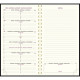 AGENDA SEMAINIER ESPACE16 9X16CM ASSORTI 12 mois de Janvier à Décembre. La semaine sur la page de gauche