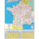 CALENDRIER MURAL 405X550MM VERTICAL BLEU