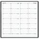AGENDA QUINZAINIER SL17 ASSORTI 9x17.5cm. 12 mois Janvier à Décembre. La semaine sur 1 page