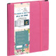 AGENDA SEMAINIER ALL IN ONE 15X21CM MINI LABO ROSE 12 mois de janvier à décembre. La semaine sur 1 page