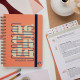 AGENDA PERPÉTUEL 21S ETERNY FLEUR 1 semaine par page à gauche + 1 page de notes