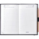 AGENDA DE CHANTIER ASSORTI 8,5 x 14,5 cm. 12 mois de Janvier à Décembre. Grille horaire de 8h à 20h. 1 jour par page