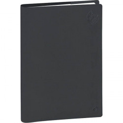 AGENDA SEMAINIER EUNOÏA 16X24CM GRIS CARBONNE