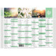 CALENDRIER MURAL 550X405MM EQUOLOGY