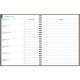 AGENDA SEMAINIER AMÉLIE 21X27CM TERRACOTTA 12 mois de janvier à décembre. La semaine sur 1 page