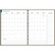 AGENDA SEMAINIER AMÉLIE 21X27CM TERRACOTTA 12 mois de janvier à décembre. La semaine sur 1 page