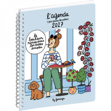 AGENDA SEMAINIER GOMARGU 15X21CM 12 mois, de Janvier à Décembre. La semaine sur 1 page