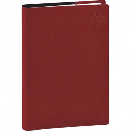 AGENDA SEMAINIER EUNOÏA 16X24CM ROUGE BORDEAUX