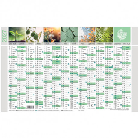 CALENDRIER MURAL 650X405MM EQUOLOGY