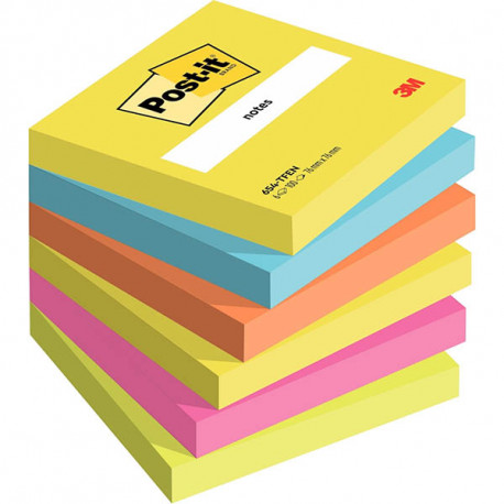 BLOC REPOSITIONNABLE 76X76 100F  *PQT6* POST-IT ENERGIE  ASS  50021