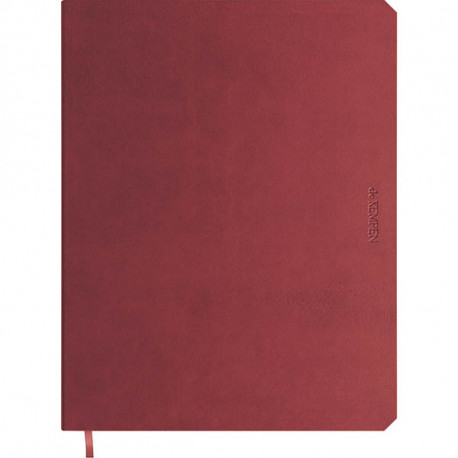 CARNET KAMPEN 192 PAGES 17X22 LIGNÉ COLORIS BORDEAUX