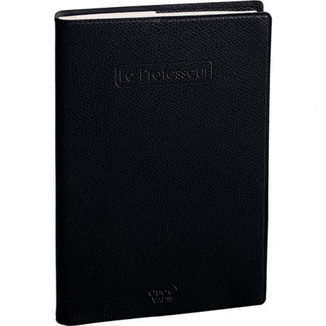 AGENDA SEMAINIER LE PROFESSEUR NOIR 21x27cm. 12 mois aout à juillet . La semaine sur 1 page