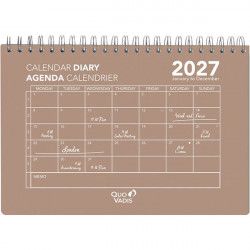 CALENDRIER MENSUEL OSLO 16X24CM MULTICOLORE