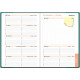 AGENDA SEMAINIER LADY ALYSSE 15X21CM VERT