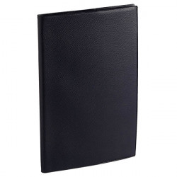 AGENDA SEMAINIER EXDI 21X27CM NOIR 12 mois août à juillet. La semaine sur 2 pages