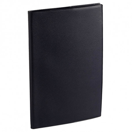AGENDA SEMAINIER EXDI 21X27CM NOIR 12 mois août à juillet. La semaine sur 2 pages