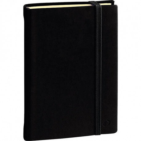 CARNET UNI SILK 10 X15CM NOIR