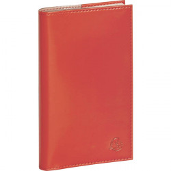 AGENDA DE POCHE VÉRONE 9X16CM FRAMBOISE 16 mois de septembre à décembre. La semaine sur 2 pages