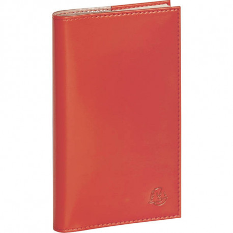 AGENDA DE POCHE VÉRONE 9X16CM FRAMBOISE 16 mois de septembre à décembre. La semaine sur 2 pages