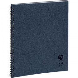 AGENDA SEMAINIER FOREVER 21X27CM BLEU 12 mois, de Janvier à Décembre. La semaine sur 2 pages