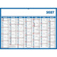CALENDRIER 7 MOIS SUR CHAQUE FACE 40X55CM SOUPLE
