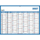 CALENDRIER 7 MOIS SUR CHAQUE FACE 40X55CM SOUPLE
