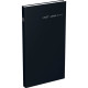 AGENDA COMPTOIR EURO/CENTIMES NOIR 15x27 cm. 12 mois de Janvier à Décembre. 1 jour par page