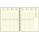 AGENDA SEMAINIER EUROTIME 18W SWAN BORDEAUX 15x17cm 12 mois Janvier à Décembre. La semaine sur 2 pages