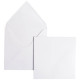 PAQUET DE 20 ENVELOPPES POLLEN 165X165MM 120G BLANC
