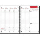 AGENDA SEMAINIER OFFICE 21X29,7CM GRIS 12 mois de Janvier à Décembre. La semaine sur 2 pages