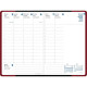 AGENDA SEMAINIER EUNOÏA 10X15CM ROUGE BORDEAUX