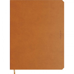CARNET KAMPEN 192 PAGES 17X22 LIGNÉ COLORIS BRUN