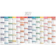 CALENDRIER MURAL 650X405MM ARC EN CIEL