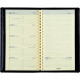AGENDA SEMAINIER NOTAPLAN 8,9X16CM NOIR 12 mois de Janvier à Décembre. La semaine sur 2 pages